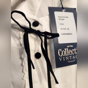 Collectif twee retro blouse size 18 xxl